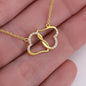 To my Soulmate - Greatest Love Story - Everlasting Love - Solid Gold Real Diamonds -Free Shipping