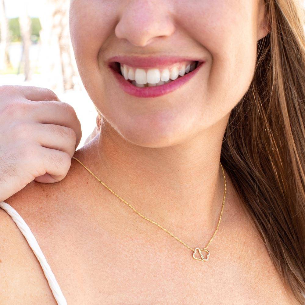 To my Wife - Greatest Love Story - Everlasting Love - Solid Gold Real Diamonds -Free Shipping