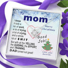 To Mom - effort and training D.a.d. - xmas BEST LAUGH v1 - funny - from Your Favourite - Love Knot