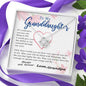 To my Granddaughter - Through my Eyes You Can Fly Forever - Love Knot Necklace