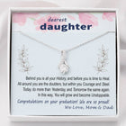 To Daughter - Graduation Wisdom proud parents - Custom Card Alluring Necklace