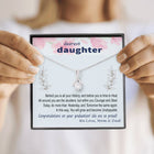 To Daughter - Graduation Wisdom proud parents - Custom Card Alluring Necklace