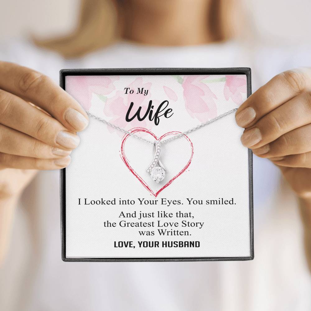 To my Wife - Greatest Love Story - Alluring Necklace - v4