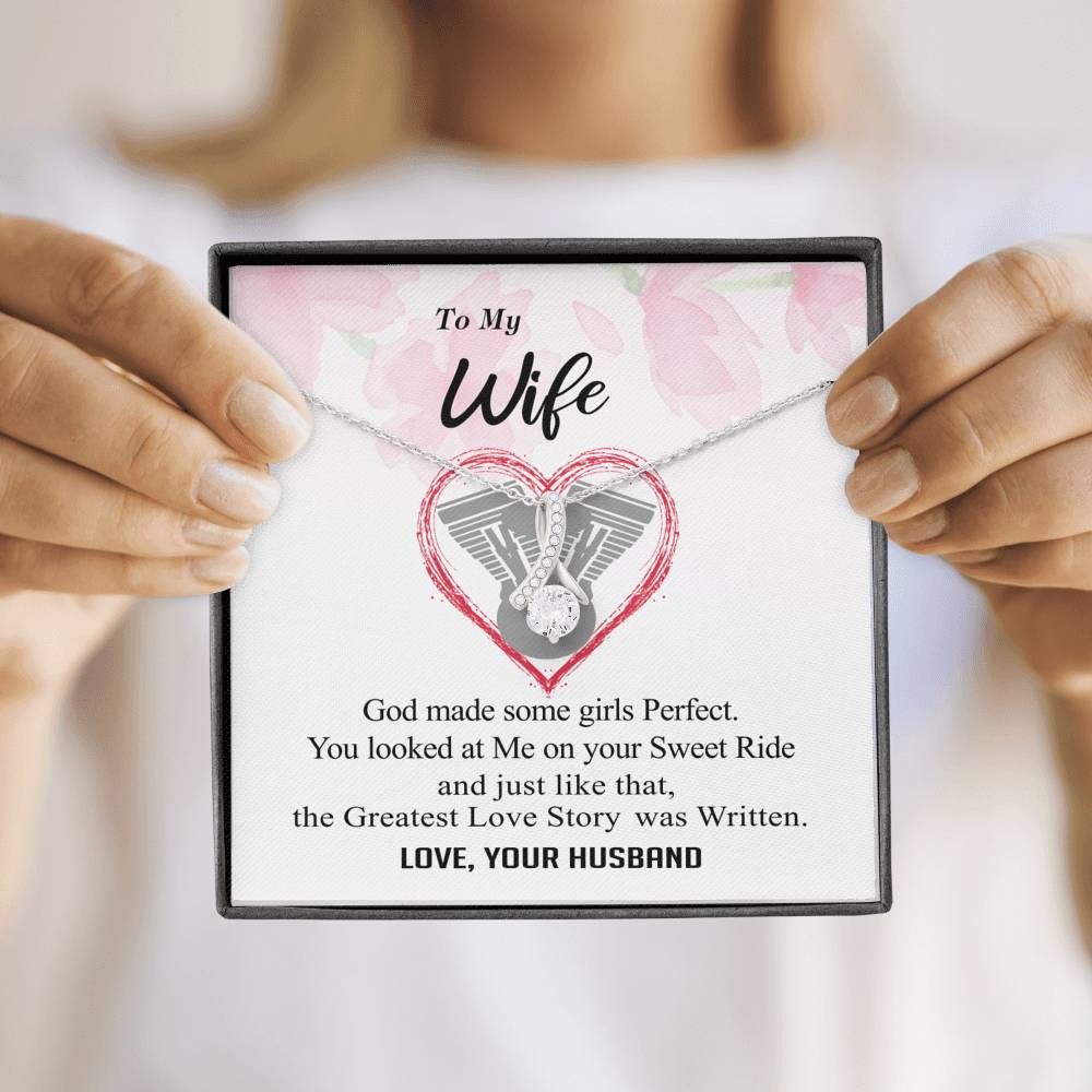 To my Wife - Perfect Sweet Ride Greatest Love Story - Alluring Necklace
