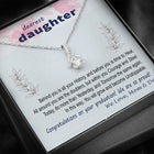 To Daughter - Graduation Wisdom proud parents - Custom Card Alluring Necklace
