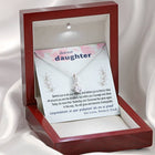 To Daughter - Graduation Wisdom proud parents - Custom Card Alluring Necklace