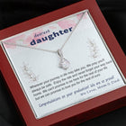 To Daughter - Graduation Journey - Custom Card Alluring Necklace