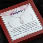 To Daughter - Graduation Wisdom proud parents - Custom Card Alluring Necklace