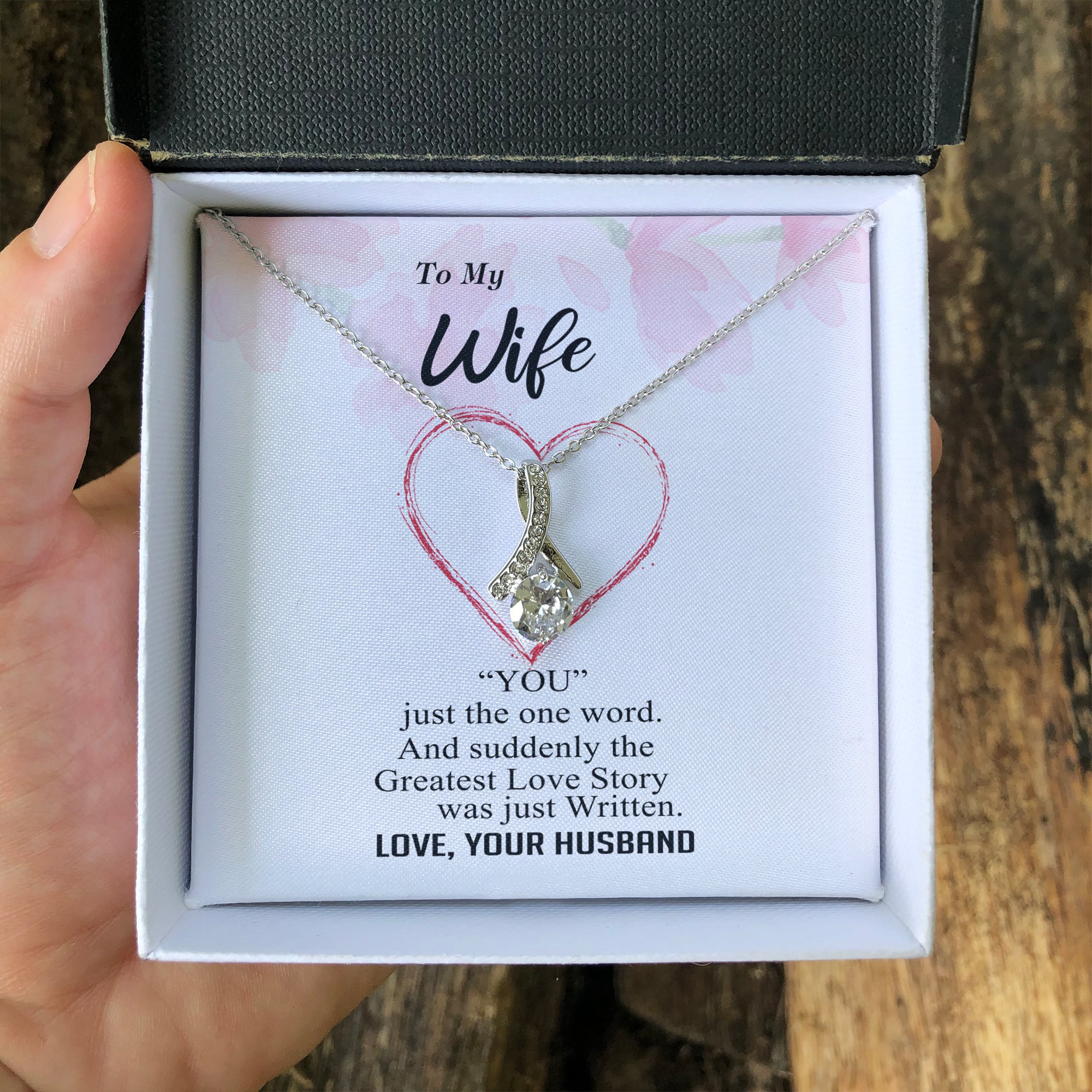 To my Wife - Greatest Love Story - Alluring Necklace - v9