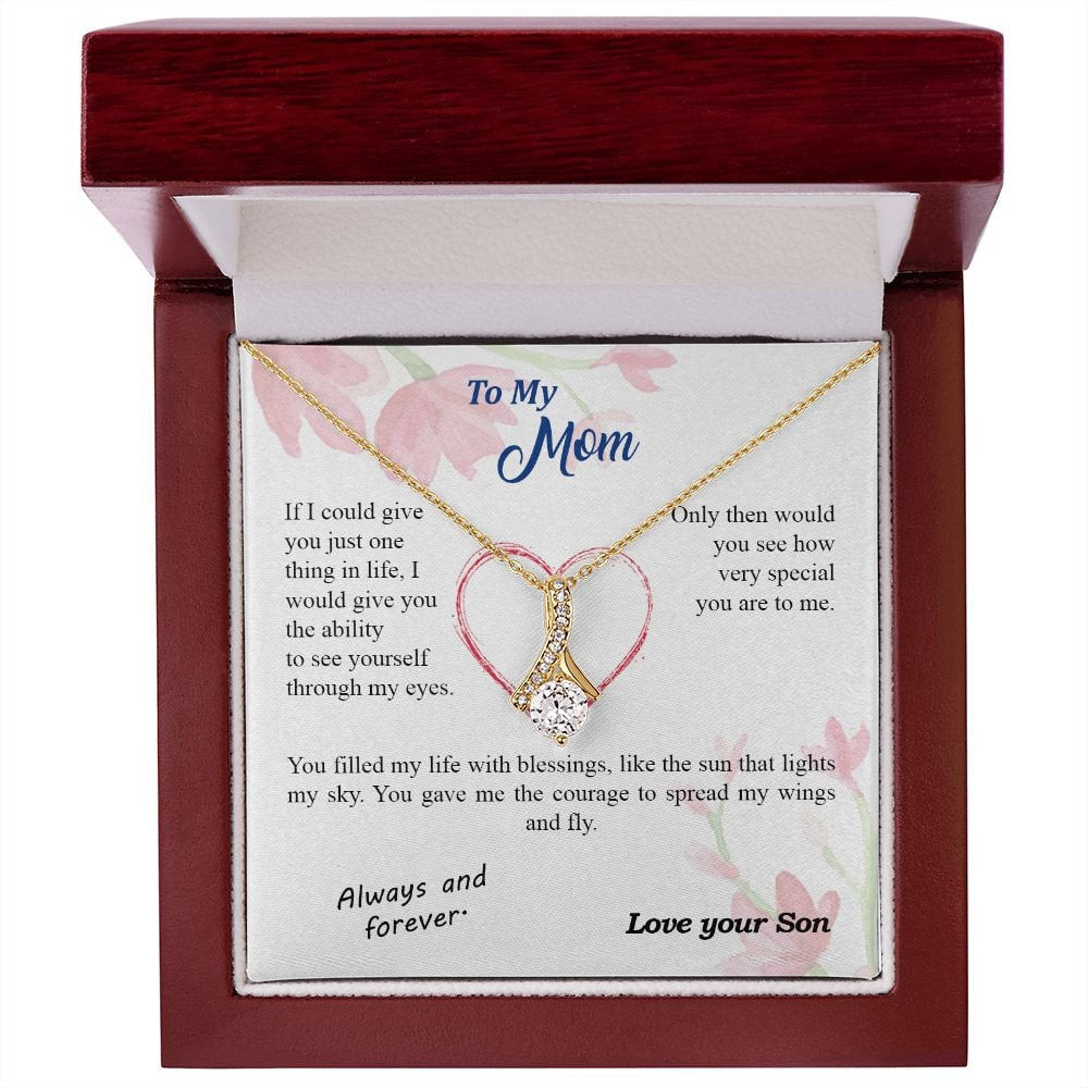 Mothers Day Gift from Son- Alluring Beauty Necklace