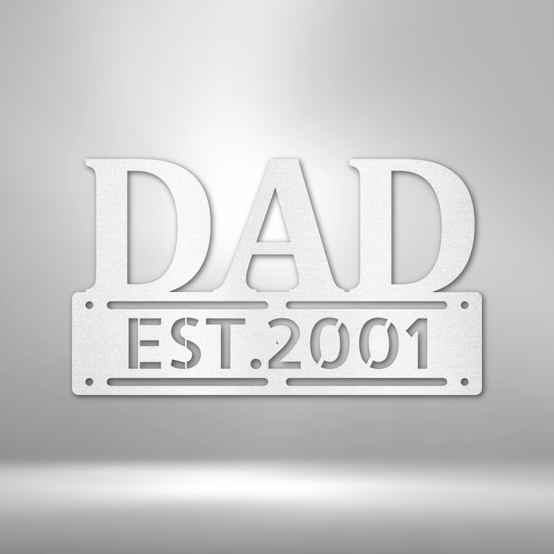 Father's Day - Steel Sign For Dad Workshop Garage Den Deck