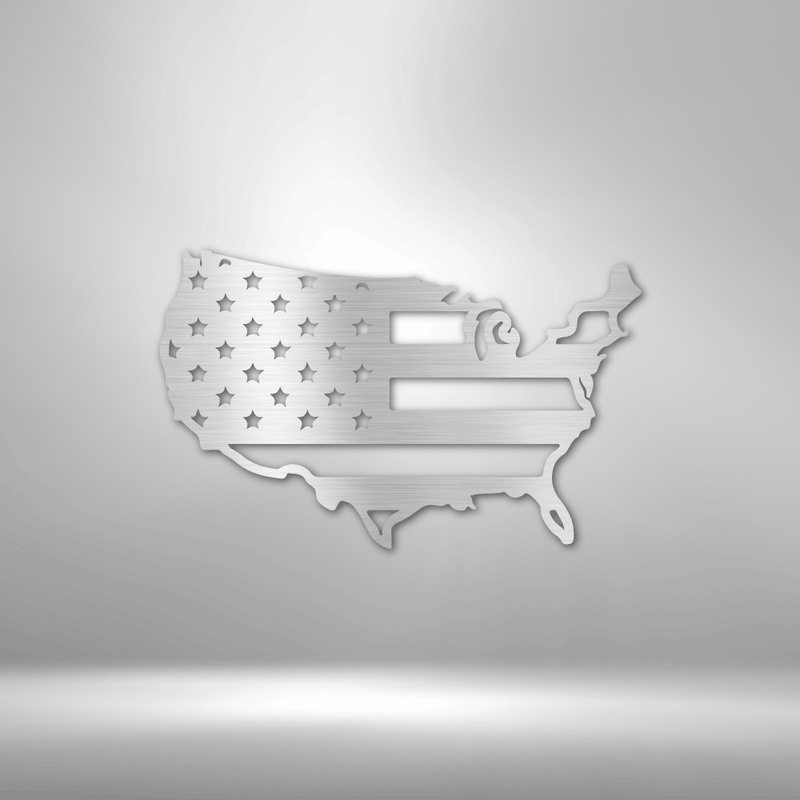 USA Flag - Steel Sign America Flag