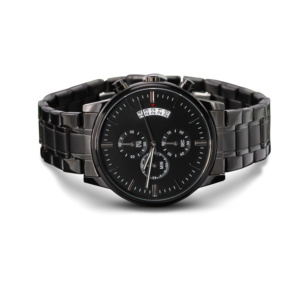 To Fisherman Dad -  You are the world - Stainless Steel Luxury Watch