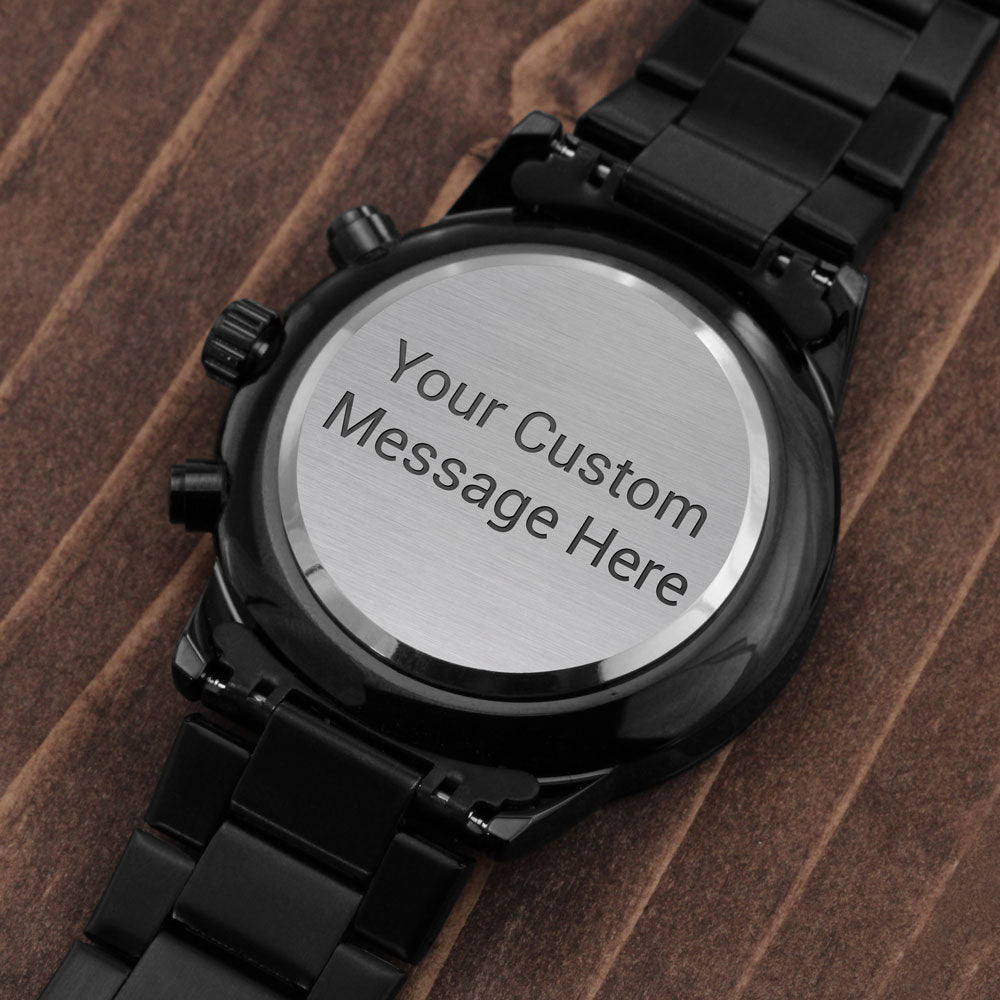 Special Customized Black Luxury Chronograph Watch