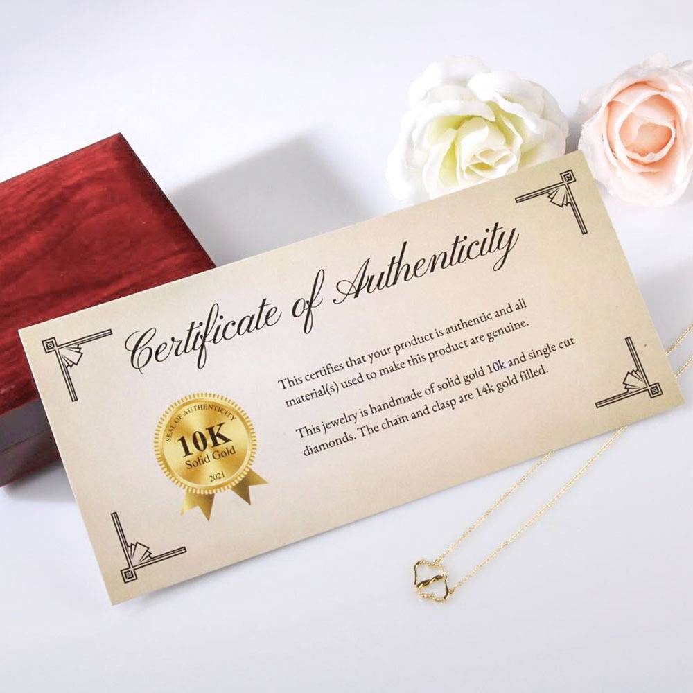 To my Soulmate - Greatest Love Story - Everlasting Love - Solid Gold Real Diamonds -Free Shipping