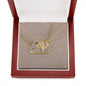 To XXX - Greatest Love Story - Everlasting Love - Solid Gold Real Diamonds -Free Shipping