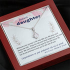 To Daughter - Graduation Journey  - Custom Card Alluring Necklace