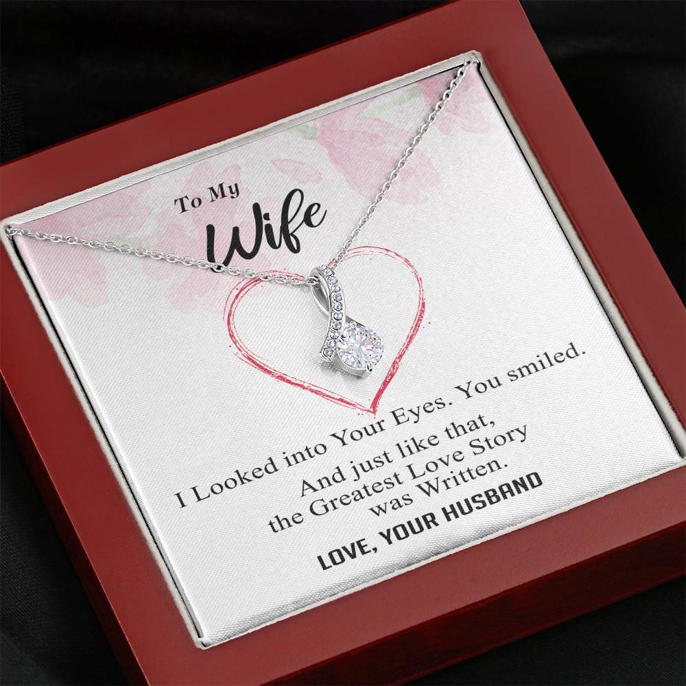To my Wife - Greatest Love Story - Alluring Necklace - v4